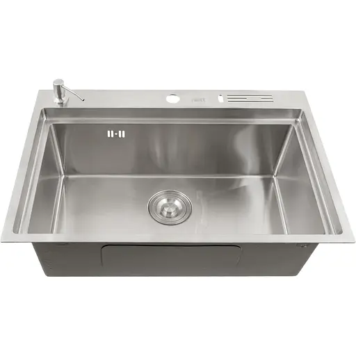 Накладная мойка для кухни Nett NS-7048 из нержавейки кухонная станция