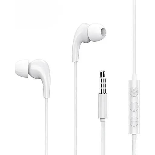 Проводные наушники Remax Music Call Wired RW-108, 3.5mm, 1.2m, white
