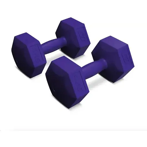 Гантели для фитнеса композитные Hop-Sport HS-C040DS 2х4кг фиолетовый - фото 2