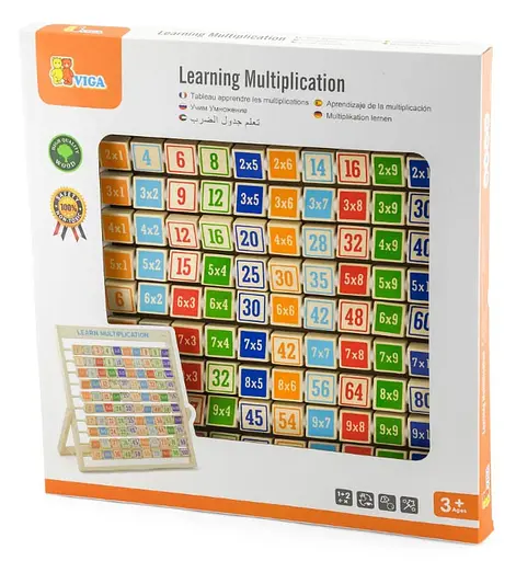 Дерев'яна гра Вивчаємо множення Viga Toys 50036 Набір для навчання - фото 3
