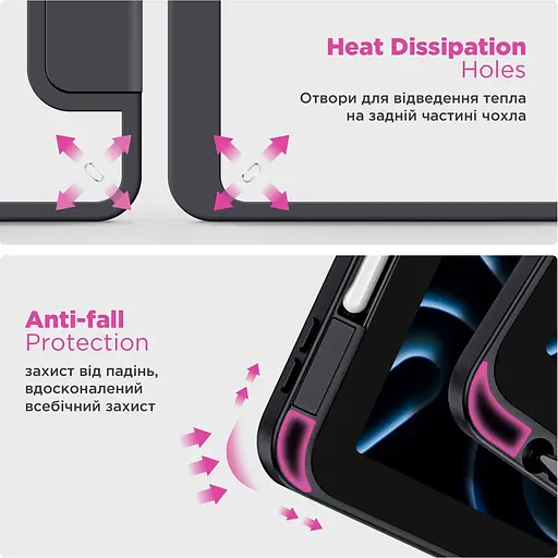 Чехол-книжка ArmorStandart Y-Type PEN для Samsung Galaxy Tab S10 FE+ Black (ARM85530) [152188] - фото 7