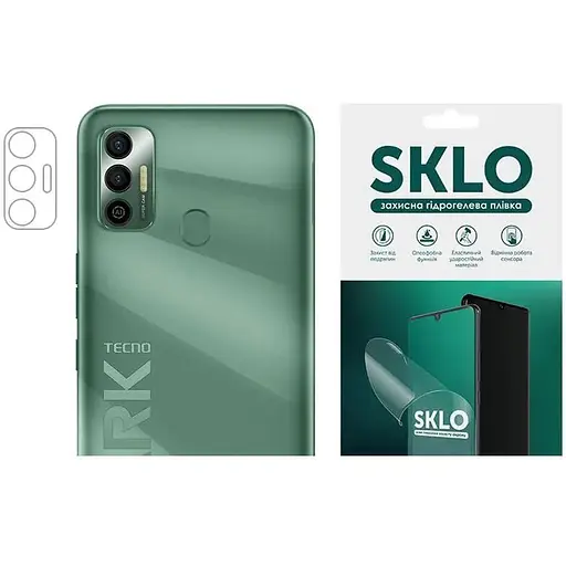 Захисна гідрогелева плівка SKLO (на камеру) 6шт. для Tecno Spark 8C