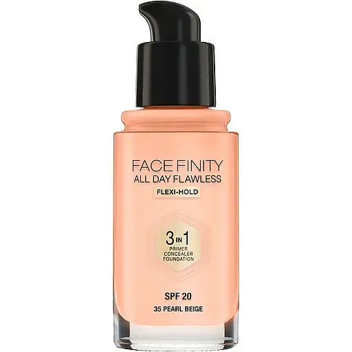 Тональна основа Max Factor Facefinity All Day Flawless 3 в 1 відтінок 35 (Pearl Beige) 30 мл - фото 2