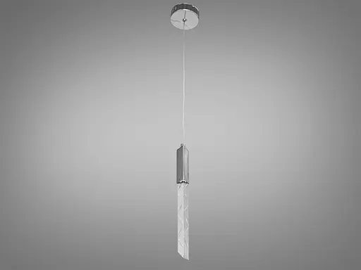 Сучасна світлодіодна люстра потужністю 3W, колір-хром - фото 2