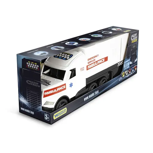 Авто Magic Truck "Швидка допомога" 36210 Wader, рухомі елементи, в коробці (5900694362109) - фото 2