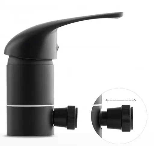 Смеситель для ванны Yoka Ruba black на борт ванны BZ.RUBA-3-BLK Черный матовый - фото 6