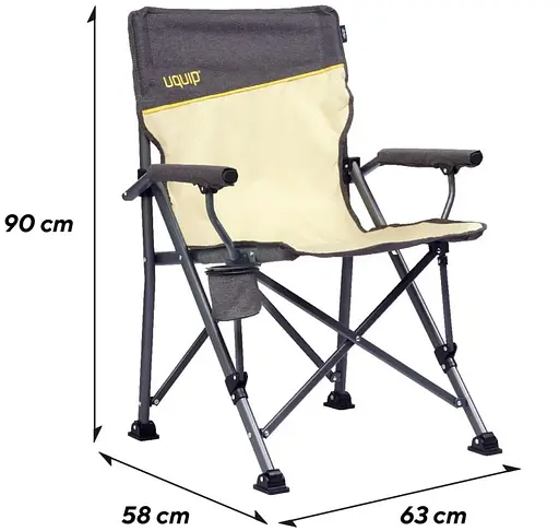 Кресло раскладное Uquip Roxy Sand/Grey (244038) (DAS303229) - фото 6