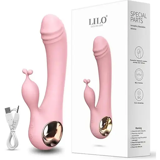 Подвійний масажер з імітацією язичка - фото 4