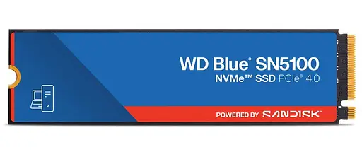 Накопитель SSD Western Digital m.2 NVMe 4TB WD Blue SN5100 PCIe 4.0x4 (WDS400T5B0E-00CPE0) - фото 1