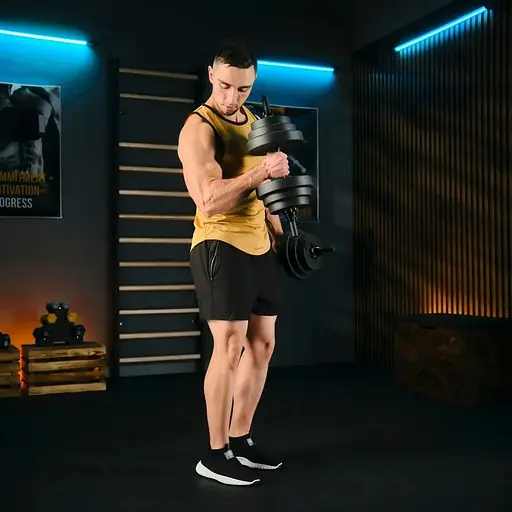 Гантели композитные регулируемые Trex Sport 2х20кг - фото 9