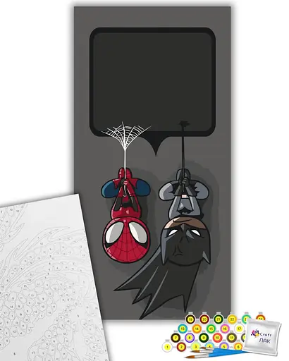 Открытка по номерам ArtCraft Супергерои 40 x 80 см (16115-AC) - фото 2