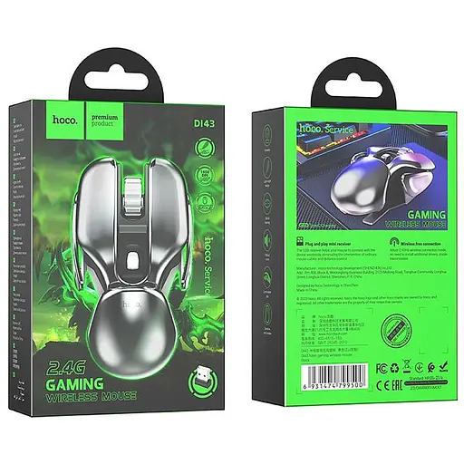 Игровая мышь Hoco DI43 Silent Click 2.4G Black - фото 6