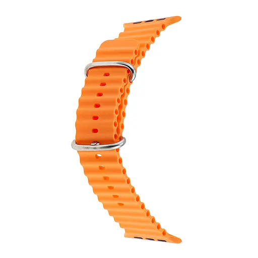 Ремешок Apple Watch Silicone Ocean Band Ultra 42/44/45/46/49 мм Оранжевый - фото 2