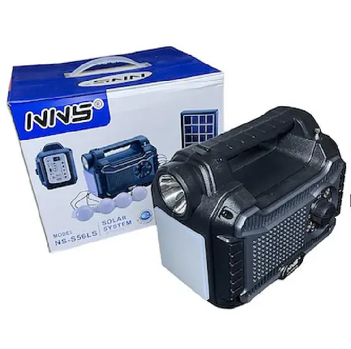 Зарядна станція NNS NS-S56LS + сонячна панель + 4 лампи + ліхтар - фото 8