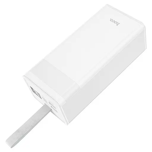 Портативний зарядний пристрій для телефону Power bank Hoco J86A Powermaster 50000 mAh 22.5W з ліхтарем Білий - фото 2