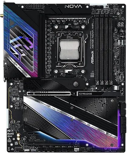 Материнская плата ASRock X870E Phantom Gaming Nova Wi-Fi Socket AM5 (X870E NOVA WIFI) Б/У - фото 2