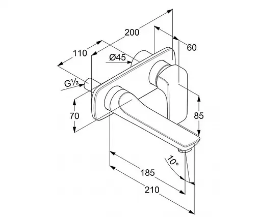 Смеситель для умывальника Kludi Ameo 412440575 - фото 2