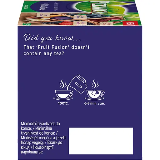 Фруктово-трав'яний чай асорті Pickwick Fruit fusion 37.5 г (20 шт. х 1.8 г) - фото 4