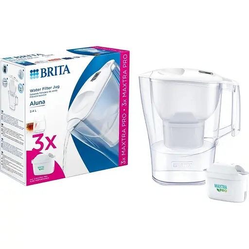 Фільтр-глечик Brita Aluna Memo MXPro 2.4л White + 3 картрижда (1053054) [150408] - фото 4