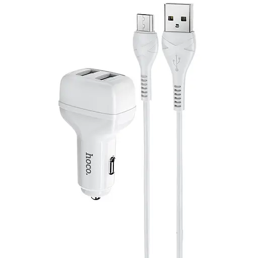 АЗУ Hoco Z36 Leader 2.4A (2USB-A) + кабель USB to MicroUSB