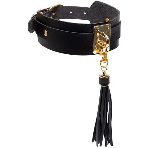 Нашийник Kinky Diva Collar Me! Teasing Tassel Collar 43.5 см чорний