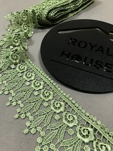 Мереживо Троянда оливкове - фото 2