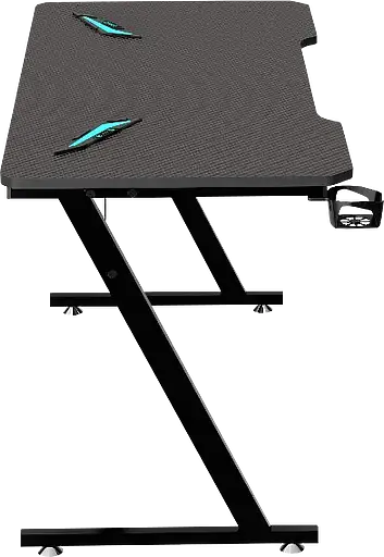 Геймерский компьютерный стол GT Racer T-1213, 120x60x73 Black (T-1213 (120x60x73) Black) - фото 8