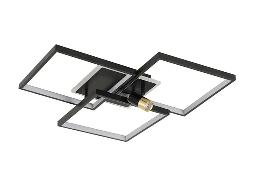 Світлодіодна люстра G 2740/3 BK+GD 151W