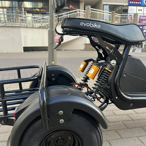 Трехколесный ситикоко EVOBIKE Grizzly X3 Pro с грузкой корзиной - фото 12