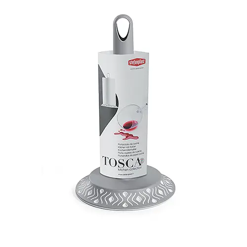 Держатель для бумажных полотенец TOSCA бело-серый (55302)
