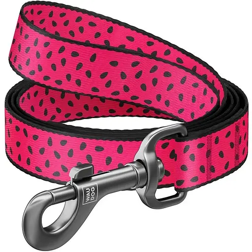 Поводок для собак Waudog Nylon нейлоновый, рисунок "Арбуз"