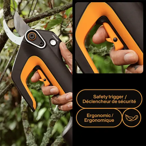 Аккумуляторный секатор Fiskars ePruner Bypass до 30 мм USB-C, БЕЗ АКБ (1082298) - фото 5