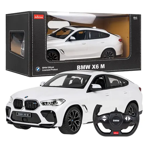 Машинка RASTAR BMW X6 M на дистанційному керуванні + пульт 2,4 ГГц 1:14 білий 99200