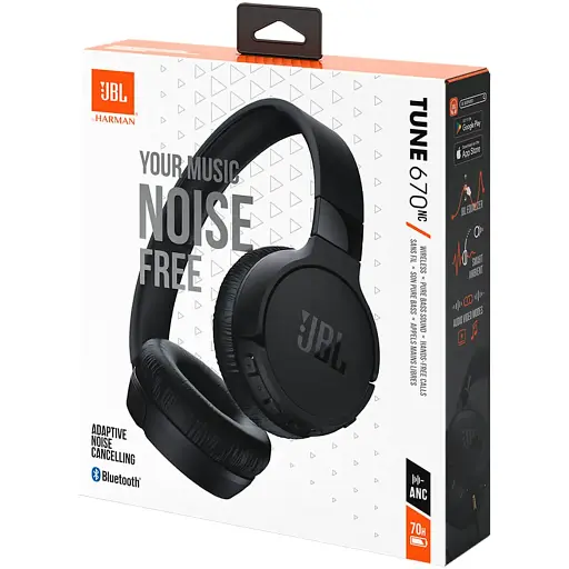 Гарнітура JBL Tune 670NC Black (JBLT670NCBLK) (6861956) - фото 6