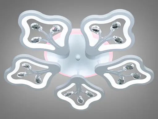 Стельова LED-люстра з диммером та підсвічуванням, 95W - фото 3