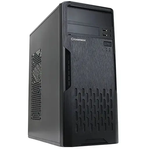 Корпус GameMax ET-210U3 Black, 500 Вт, Midi Tower, ATX / Micro ATX / Mini ITX, 2хUSB 3.0, 370x175x410 мм (ET-210U3-500W)