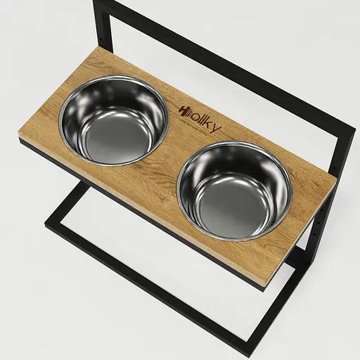 Hollky Flex L — регулируемые миски на подставке для больших собак (2 × 1.8 л) - фото 7