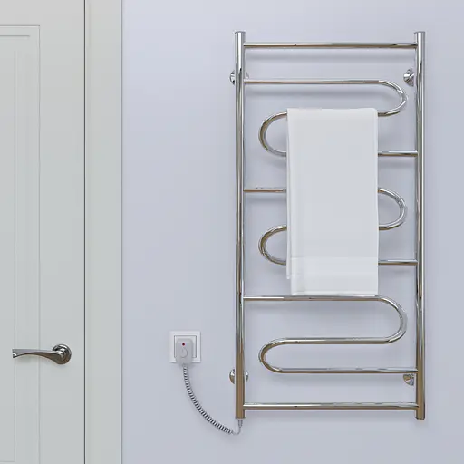 Электрический полотенцесушитель Kosser Илюзия 1000x500/4 EL рег. ДІ03ЕL, Хром, Левое - фото 3