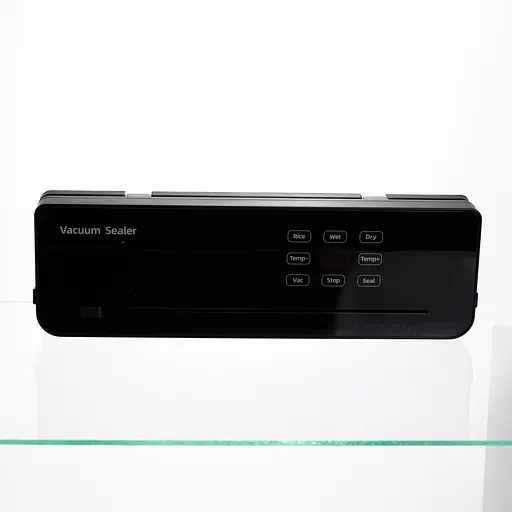 Вакууматор бытовой сенсорный для влажных и сухих продуктов 120 Вт со встроенным резаком упаковщик вакуумный Черный Yiwu HP-11-29B - фото 1