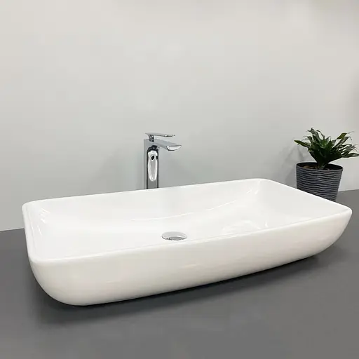 Умивальник VBI Silvi 70 white накладний VBI-015101, Білий - фото 3