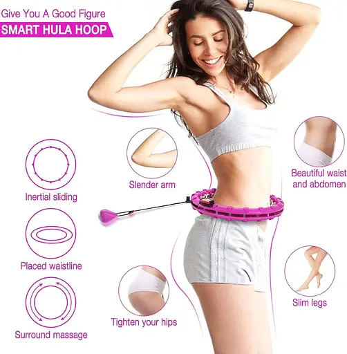 Furado Смарт обруч для фитнеса для взрослых Hu-la Hoop для похудения, регулируемый с помощью какалки - фото 3