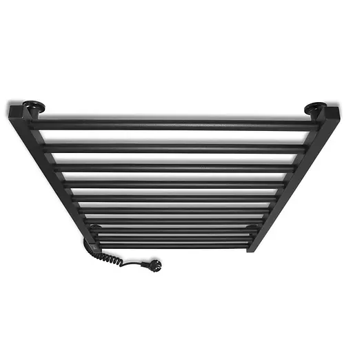 Электрический полотенцесушитель Laris Зебра Альфа ЧФЧ10 500x900 Е левый R3 73207629, Черный матовый, Левое, Электронный - фото 4