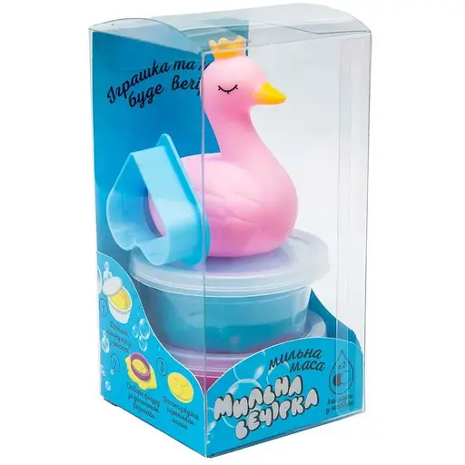 Набор для творчества Strateg Мыльная вечеринка - лебедь на украинском языке (32108)