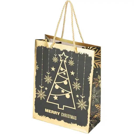 Пакет подарунковий новорічний Ялинка 2088S Різнокольоровий (NY) - фото 1