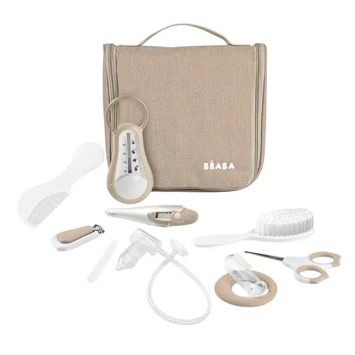 Косметичка Beaba с туалетными принадлежностями 10 предметов бежевый (920423)