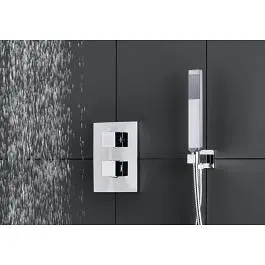 Термостат для душа на 3 потребителя Paffoni Level chrome LEQ519CR, Хром - фото 7