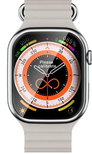 Умные часы XO W8 Pro 2.01 серебристый дисплей - фото 2