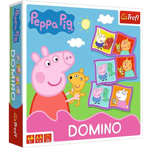 Настольная игра Trefl Домино. Свинка Пеппа (Domino: Peppa Pig) (02066) - фото 1