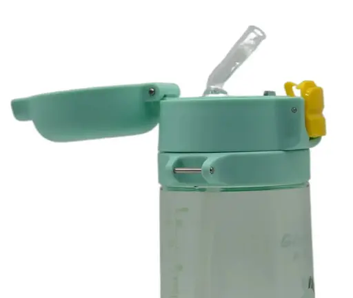 Пляшка для води Casno 690 мл KXN-1219 Зелена (Зебра) з соломинкою TRITAN (KXN-1219_Green) - фото 5