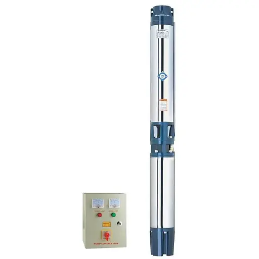 Насос відцентровий свердловинний DONGYIN 380В 22кВт H 120(65)м Q 1200(1000)л/мин Ø151мм+пульт 7776883 - фото 1